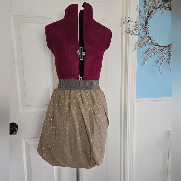 J. Crew Cotton Silk Blend Raindrop Bubble Mini Skirt - Picture 1 of 12